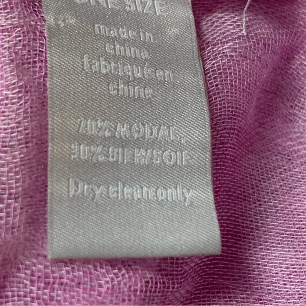 MXsold Nordstrom Modal &Silk Scarf in Lilac - Picture 6 of 7